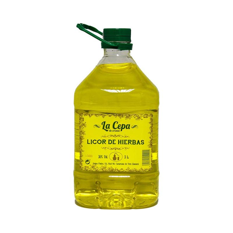 Licor de Hierbas La Cepa de Cristal 3L. - En Copa de Balón